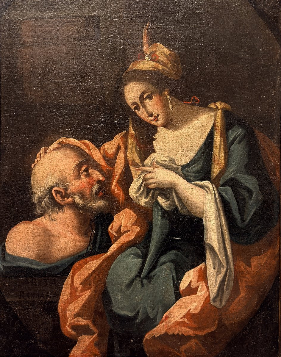 Roman Charity - Italian School - 17th Century Italy-photo-2